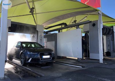 abri pour portique de lavage