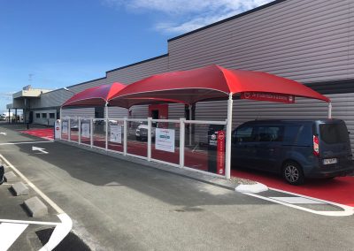 Texabri a conçu et fabriqué l'abri drive du U-Drive de L'Aiguillon-sur-Mer