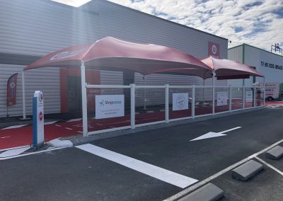 Texabri a conçu et fabriqué l'abri drive du U-Drive de L'Aiguillon-sur-Mer