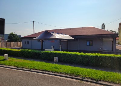 Texabri a conçu et fabriqué l'abri drive du e-Leclerc de Duttlenheim